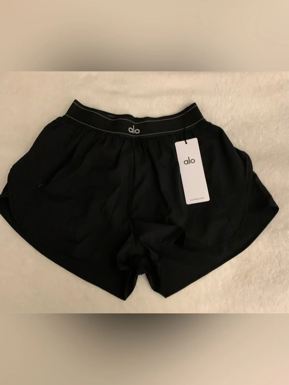 ALO Yoga Match Point Short• SMALL• BLACK•BNWT IN BAG